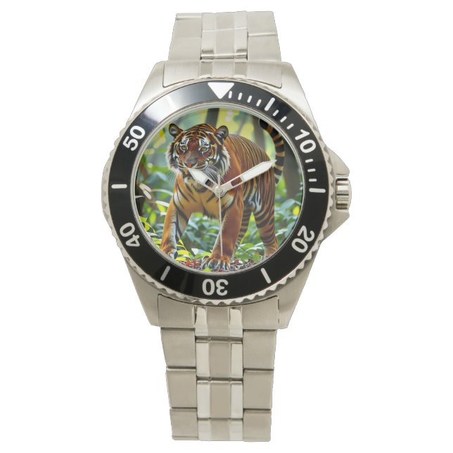 snyggtens tiger-klocka armbandsur (Framsida)