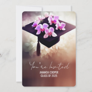 Snyggtens unika Orchids Studenten Inbjudningar