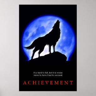 Snyggtens unika Varg för motiv Poster utskrift