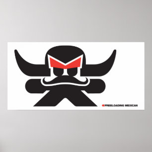 Snylta mexikanen - svart poster
