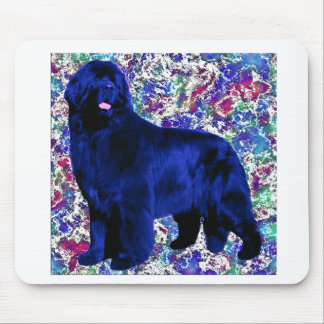 Snyltade blått Newf Mousepad Musmatta