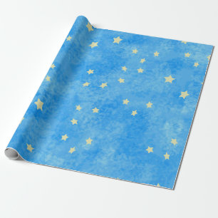 snyltade blåttstjärnor presentpapper
