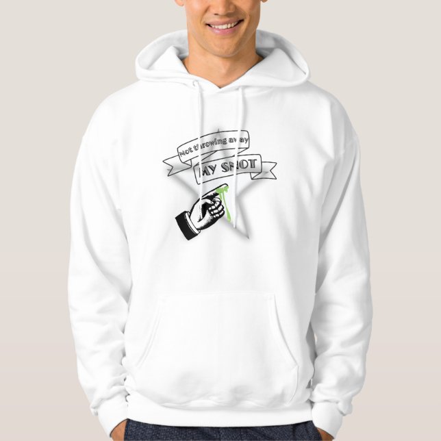 Snyter inte bort mina SNOTT! Hoodie (Framsida)