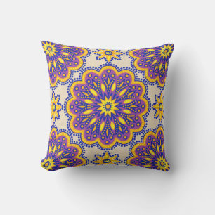 Snyval Boho Lila Talavera Tile Kudde