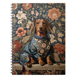 Snyval Brown Dachshund | Dachshund Porträtt Anteckningsbok
