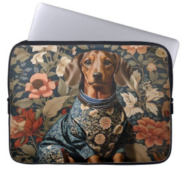 Snyval Brown Dachshund | Dachshund Porträtt Laptop Fodral