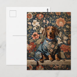Snyval Brown Dachshund | Dachshund Porträtt Vykort