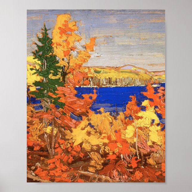 Snyval Canadian Art Autumn Foliage Tom Thomson Poster (Framsidan)