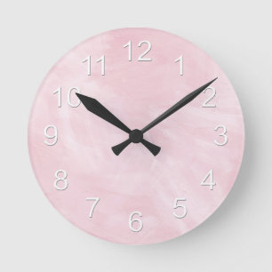 Snyval Flicka Rosa Rund Klocka
