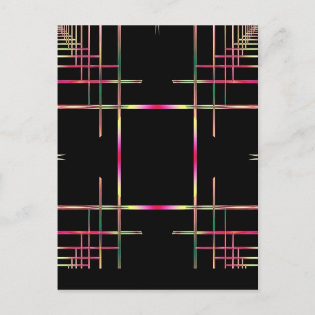 Snyval Fractal Mönster Vykort (Framsida)