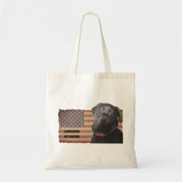 Snyval Labrador Retriever American Flagga Tygkasse
