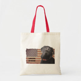 Snyval Labrador Retriever American Flagga Tygkasse