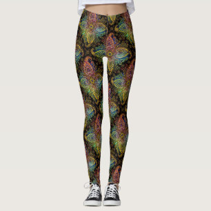 Snyval Paisley Motif Leggings