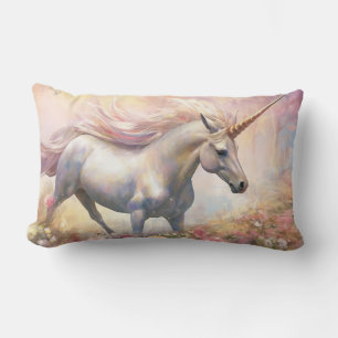Snyval Pastel Guld Magic Unicorn Lumbarkudde