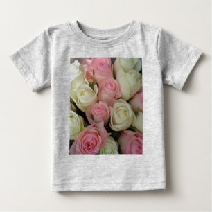 Snyval Rosa Vit ros Flower Bouquet Tröja