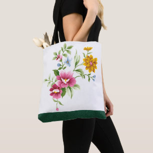 Snyval Vår blommor Bröllop Tote Bag Tygkasse