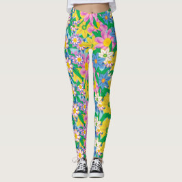 SnyVT Flower Mönster Leggings