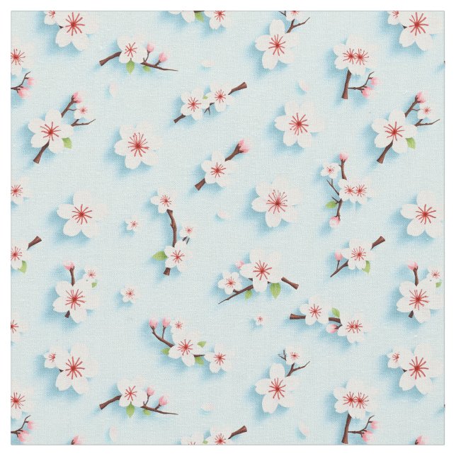SnyVT Flower Mönster Tyg (Närbild)