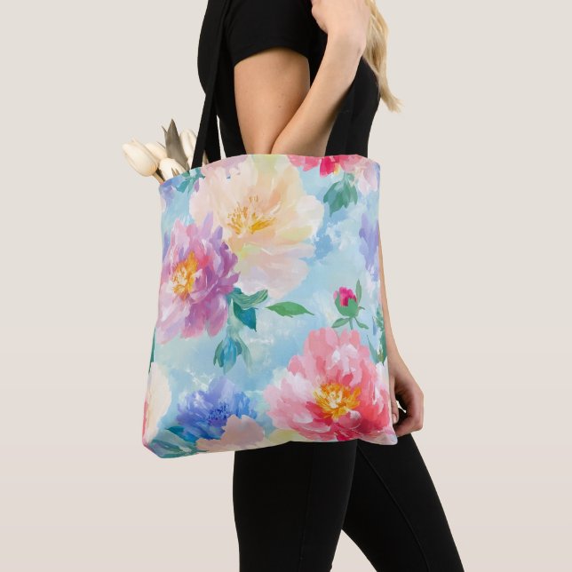 SnyVT Flower Mönster Tygkasse (Närbild)
