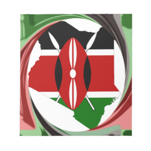 SnyVt, tjusigt Kenyan Whirlwind Karta Design Anteckningsblock