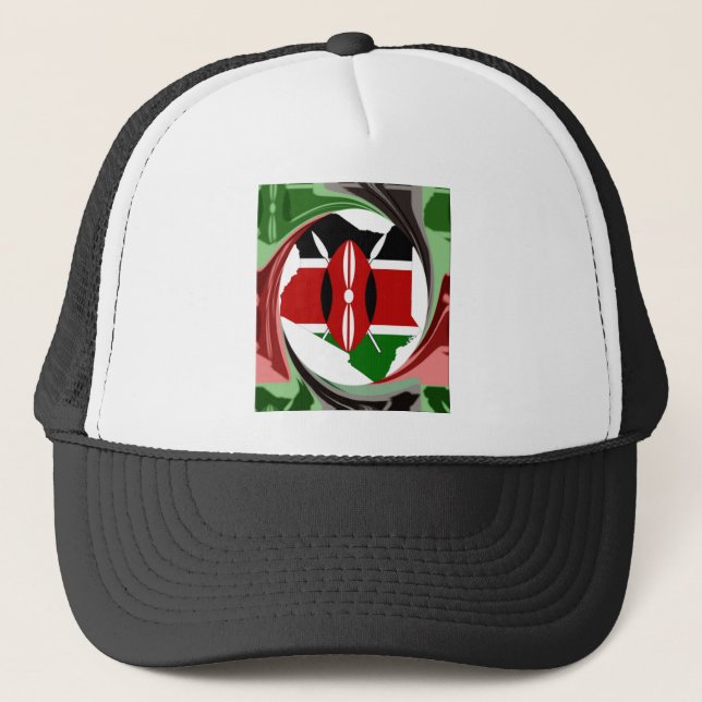 SnyVt, tjusigt Kenyan Whirlwind Karta Design Keps (Framsida)