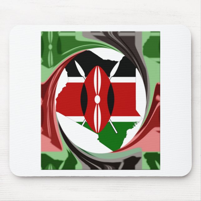 SnyVt, tjusigt Kenyan Whirlwind Karta Design Musmatta (Framsidan)