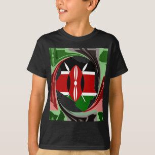 SnyVt, tjusigt Kenyan Whirlwind Karta Design T-shirt