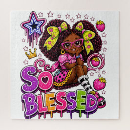 So Blessed™ StarBerry | Söt tjej jordgubbe  Pussel