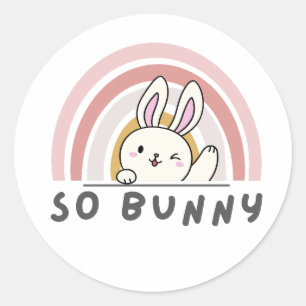 So Bunny Runt Klistermärke