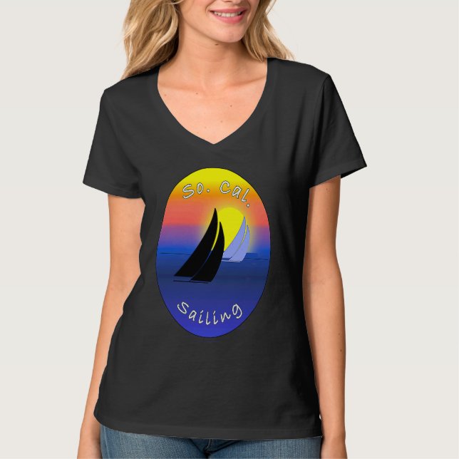 So Cal Sailing Printed On Back T Shirt (Framsida)