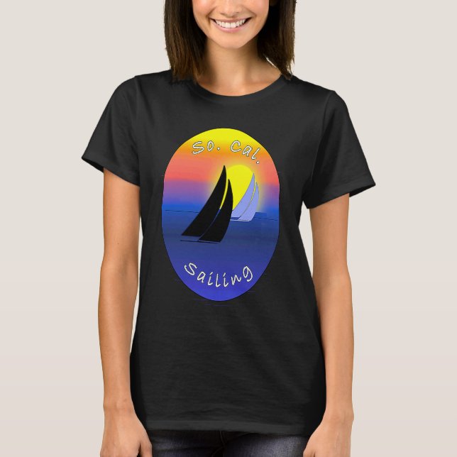 So Cal Sailing Printed On Back T Shirt (Framsida)