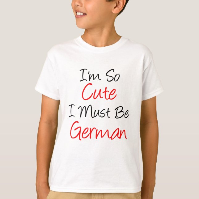 So Cute German Tee Shirt (Framsida)