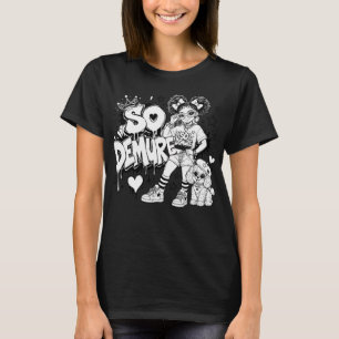 So Demure™ Tjejens Bästa Vän Dam Grafisk T-Shirt