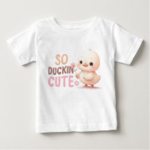 So Duckin’ Cute Baby T-Shirt - Adsible Tecknad Du