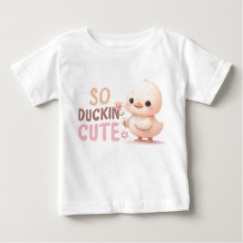 So Duckin’ Cute Baby T-Shirt - Adsible Tecknad Du