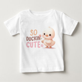 So Duckin’ Cute Baby T-Shirt - Adsible Tecknad Du