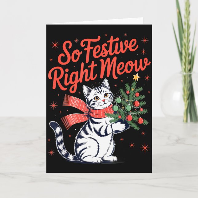 So Festive Right Meow Cat Lovers Celebrating Chris Kort (Framsida)