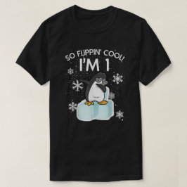 So Flippin' Cool - Dabbing Penguin 1st Birthday T Shirt