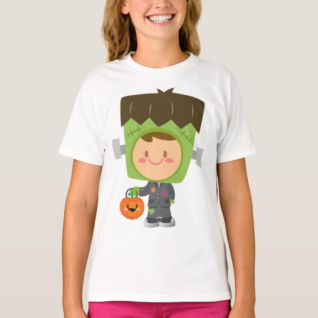 So Franken Cute Frankenstein Kids Halloween T Shirt (Framsida)