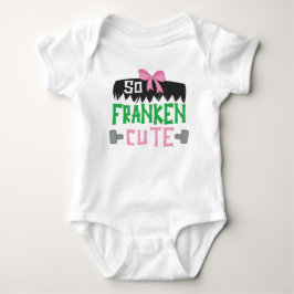 So Franken Cute Funny Rosa Flicka Halloween T Shirt