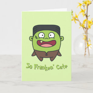 So Franken'Cute Funny Frankenstein Halloween Kort