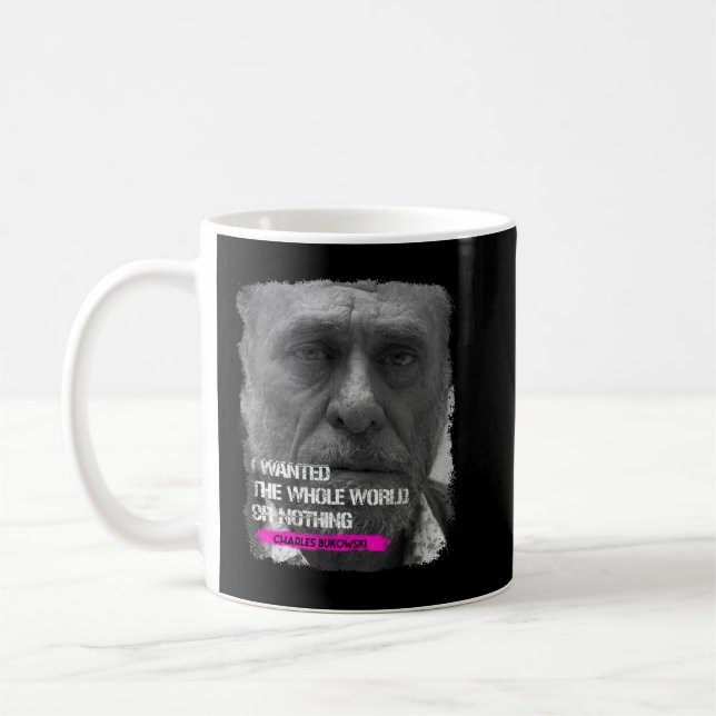 So Funny Charles Bukowski Gifts For Music Fans Kaffemugg (Vänster)