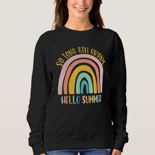 SO LÅNG 8:E HEJ SOMMER LÄRARE Student Kid T Shirt (Framsida)