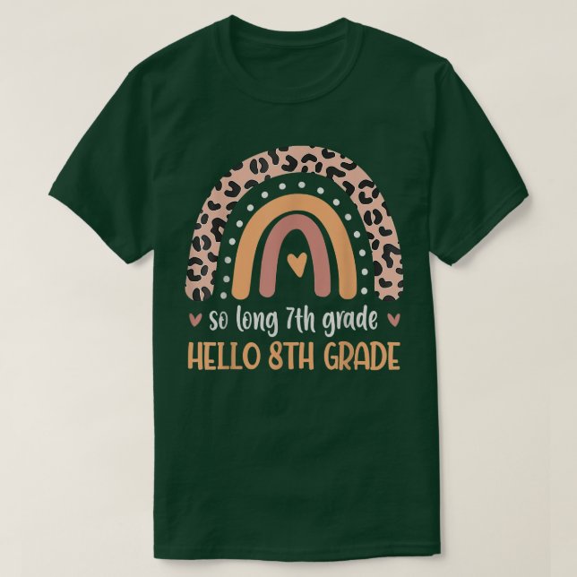 SO LONG 7:e Klass Hej 8 Klass Back to school R T Shirt (Design framsida)