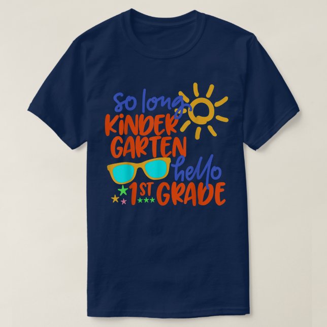 SO LONG KINDERGARTEN HEJ 1st KLASS Lärare Stude T Shirt (Design framsida)