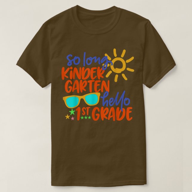 SO LONG KINDERGARTEN HEJ 1st KLASS Lärare Stude T Shirt (Design framsida)