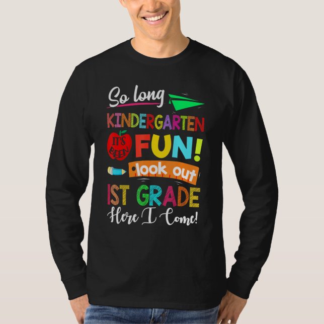 SO LONG KINDERGARTEN HEJ SOMMER Teacher Student T Shirt (Framsida)