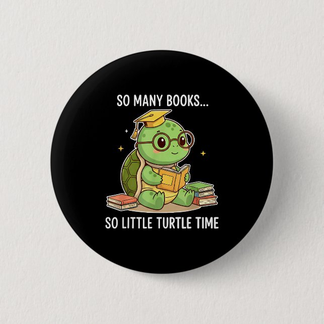 So Many Books Little Time Turtle Scholar  Knapp (Framsida)