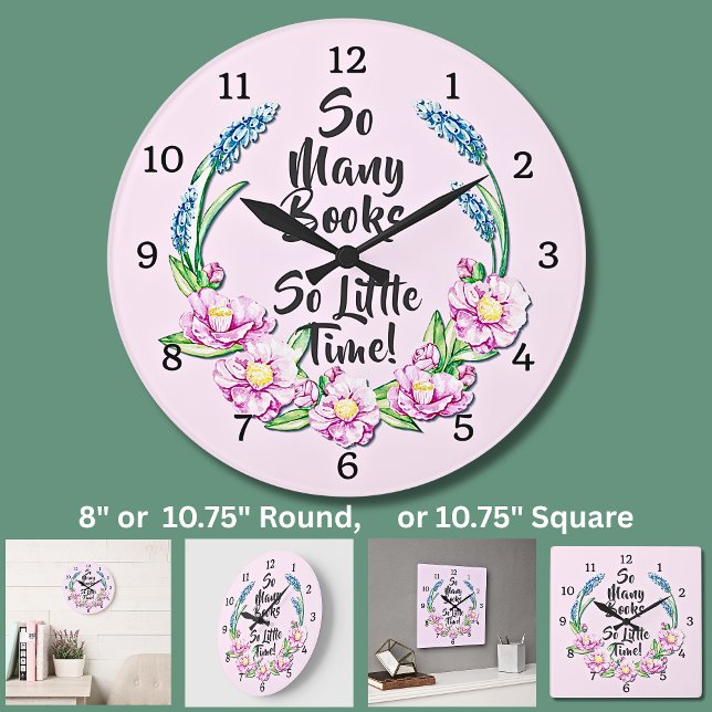 So Many Books So Little Time Stor Klocka (Skapare uppladdad)