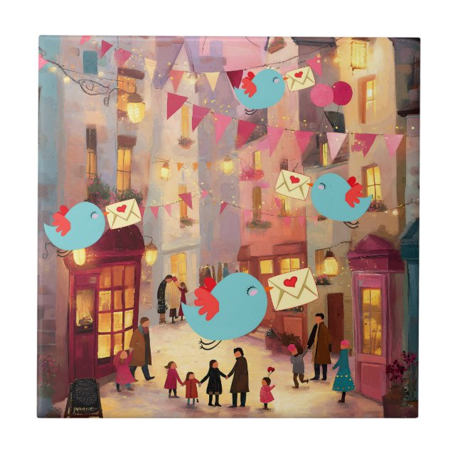 SO MANY VALENTINES FOR DELIVERY KAKELPLATTA (Framsidan)